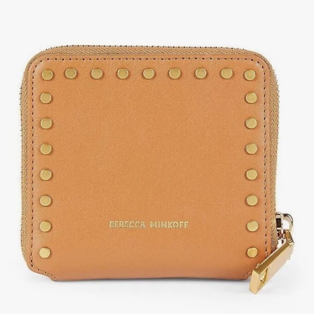 Rebecca Minkoff Jett Square Zip Wallet Ambra Yellow NWT